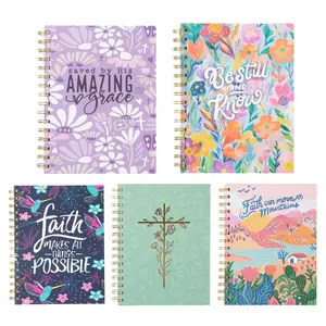Love in Faith Spiral Journal - Stylish Faith-Inspired Office Notebook with Inspiring Bible Verses for Daily Thoughts, Scripture Notes, Goal Setting