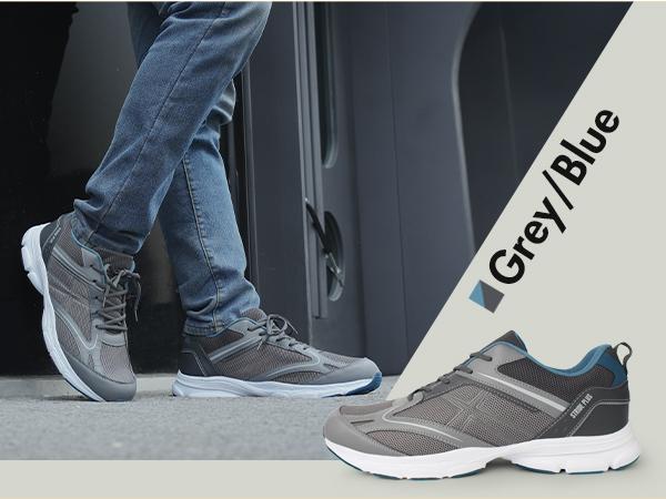 Hawkwell Men's Big Size Plus Size Casual Lightweight Walking Sneakers Sports Shoes