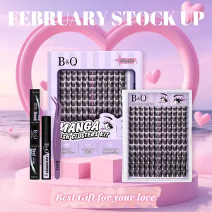 Side Spike Kit l B&Q Manga Series Individual Spider Lash Clusters,CC-Curl,Bond & Seal(8-18MIX) for DIY Eyelashes Extension Kit Outdoorfun Makeup Cosmetic Spiky Cartoon Anime Wet Vibe Lash Feb Stockup