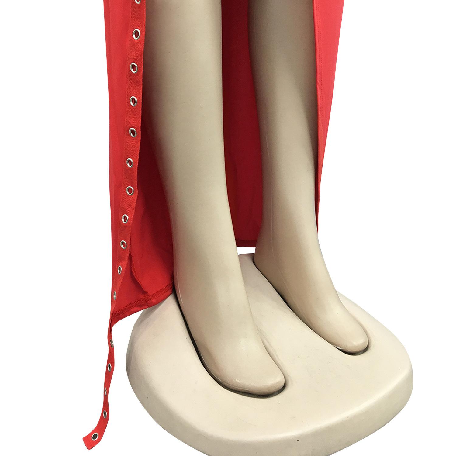 Sexy Irregular Cut-Out Club Dress for Women Long Dress