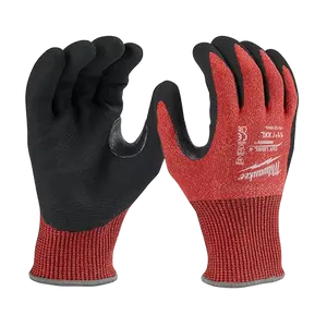 Milwaukee Cut Level 4 Nitrile Dipped Gloves (6 Pack)