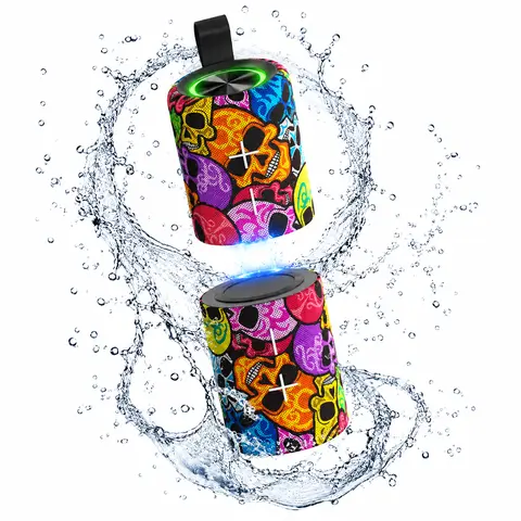 Portable Magnetic Bluetooth Speaker - 20W 2-in-1 Compact Split IPX5 Water-Resistant Stereo System, Wireless Pairing, Multi-Device Compatibility, Cool Gadgets for Campsite, Outdoor Use
