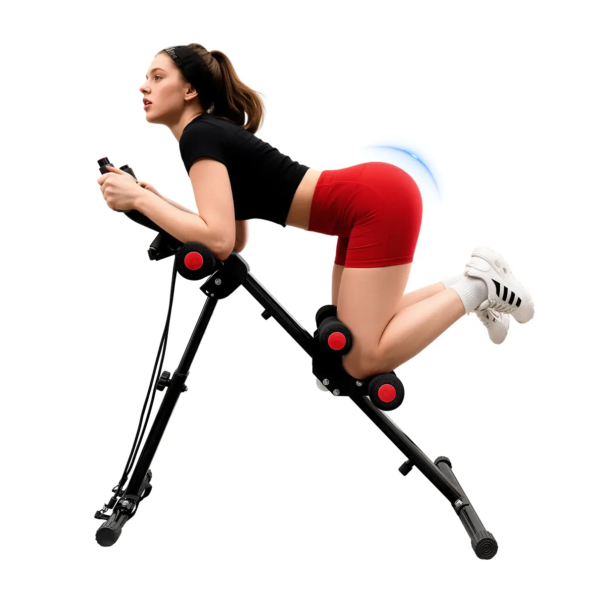 [Summerwins] Height-Adjustable Ab Trainer, Exercise Equipment with LCD Monitor, Waist Trainer for Beginner, Multifunctional Home Gym Machine, Summervibes