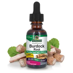 Nature's Answer Burdock Root 1oz Extract - Promotes Overall Well-Being, Gluten Free, Non-GMO, Vegan, No Preservatives or Artificial Flavors