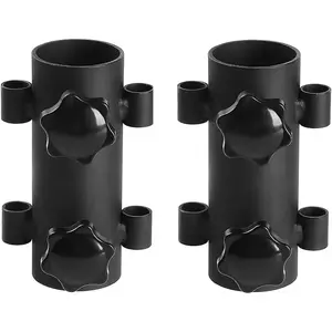 2-Pack Tent Holder Camping Tent Pole Holder, Portable Tent Holder Tube Outdoor Reinforced Windproof Shade, Tarp Pole Holder for Camping, Fishing, Hiking