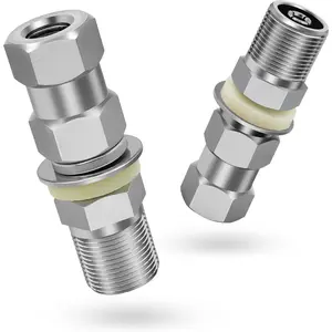 2pc CB Radio Antenna Stub Mount Heavy Duty SO-239 Stud Mount for CB Radio Antenna Standard 3/8 X 24 Threaded