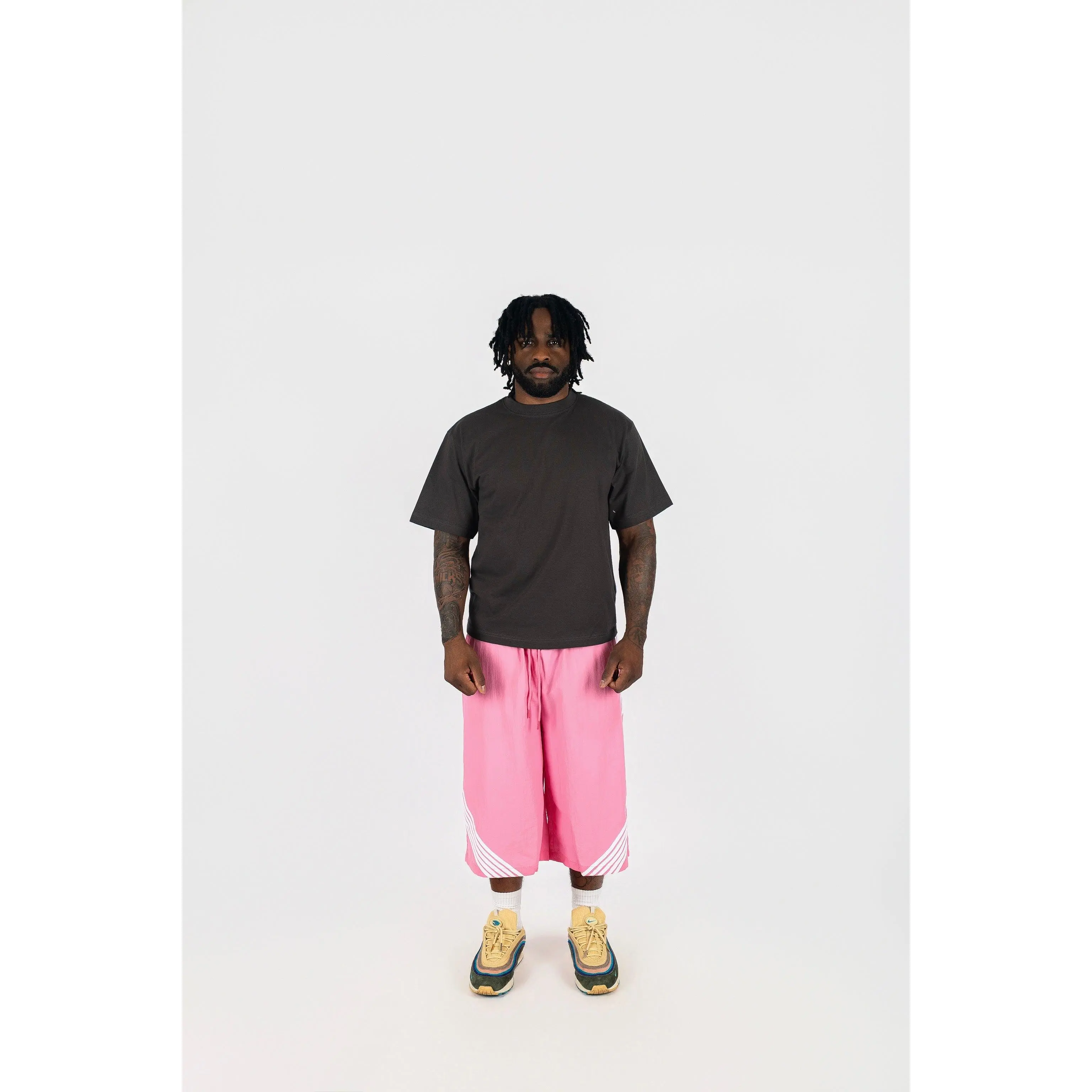 Oversized Nylon Racer Shorts - TikTok Shop