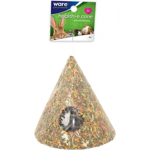 Ware Manufacturing High-Quality Natural Health-E-Cone with Timothy Hay, Assured for High Quality, Ideal for Small Pets Like Mice, Rats