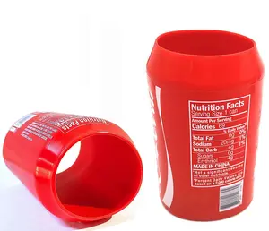 BEERSKIN Silicone Can Sleeve  - 2 Pack 12 oz (355ml)  Cover Hides Drink Can by Disguising it as a Can of Soda (Red) drinkware accessories