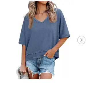 Imily Bela Women's V- Neck Shirt, Womenswear Tops