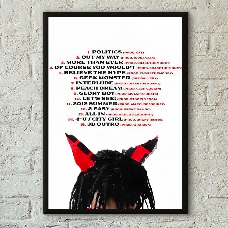 Lucki Rapper Retro Poster Canvas Painting Cafe Bar Room Modern Home Living Room Bedroom Wall Decoration Art