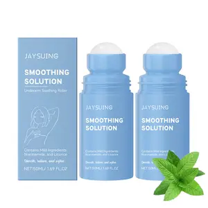 Smoothing Solution Ingrown Hair Serum, Ingrown Hair Treatment Serum Roll-On, After Shaving &Hair Removal Care, for Face, Underarms(50ml)