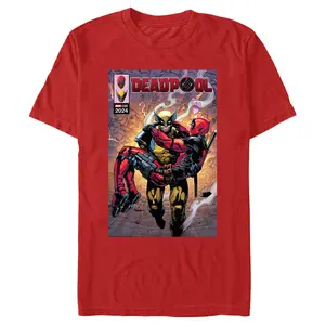 Men's Marvel: Deadpool & Wolverine Hug Poster T-Shirt