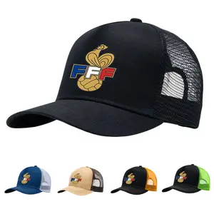 The Golden Gallic Rooster Trucker Hat World Cup French Rooster Cap for Men Women Adjustable Mesh Snapback Breathable Outdoor Baseball Hat Soccer Fan Gift Country Style