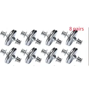 8 pairs Magnetic Curtain Clips, Light Blocking Curtain Magnets to Keep Curtains Closed, for Bedroom Home Office Draperies