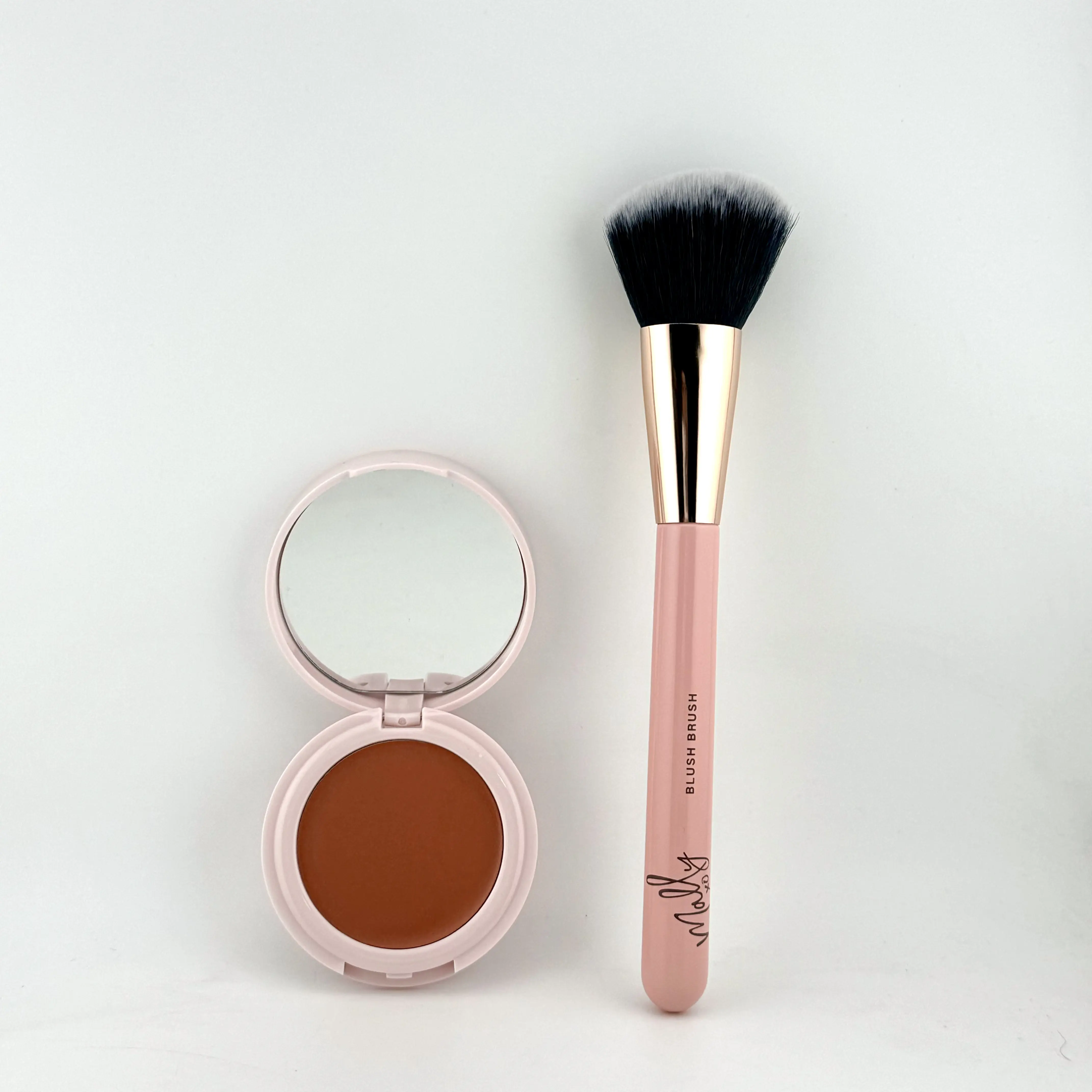Mally XO LIFTED VEIL Radiant Cream Blush + Blush Brush Duo Set
