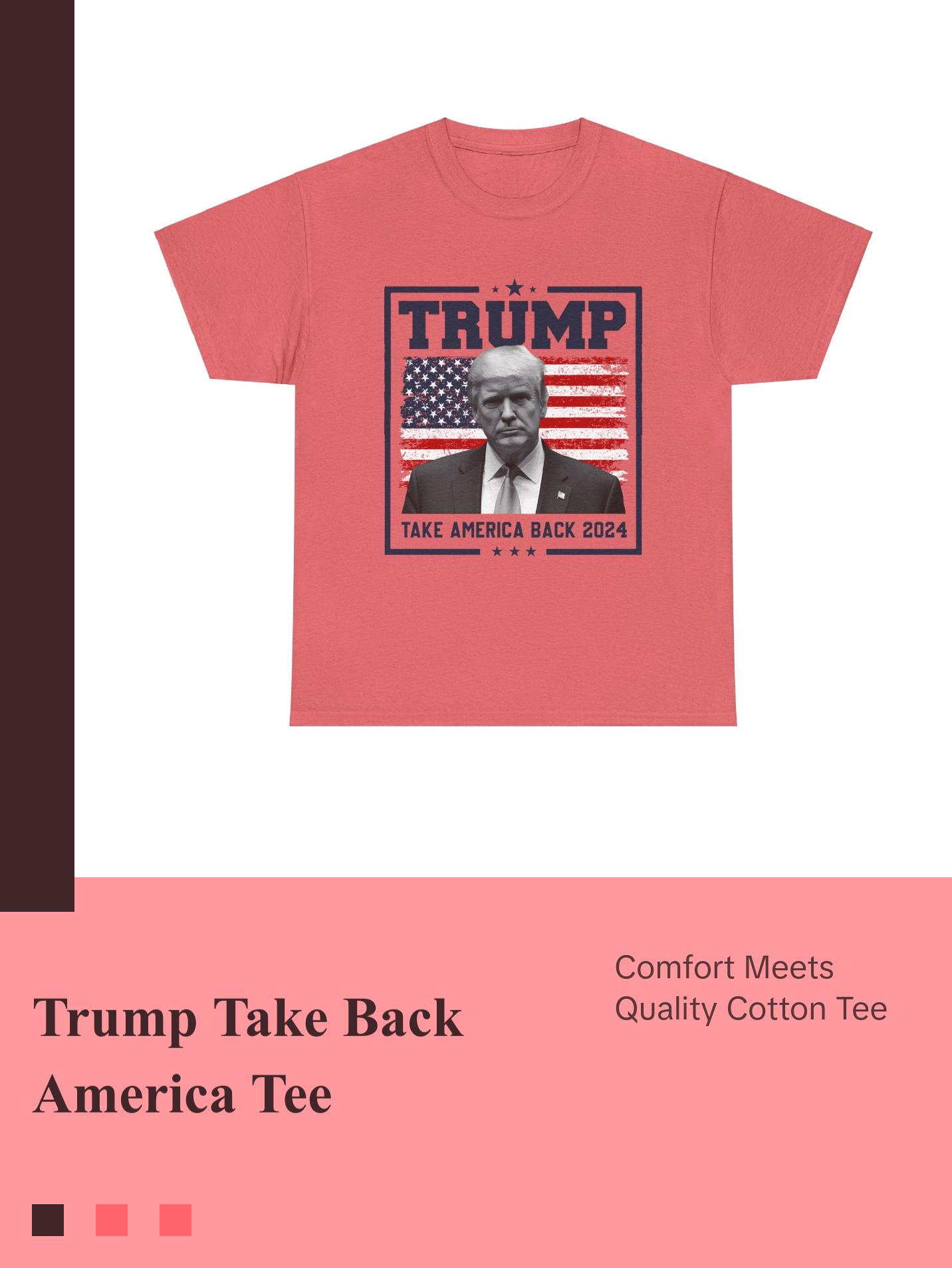 Trump Take Back America - Unisex Heavy Cotton Tee