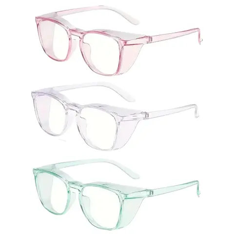 3 Pairs of Ultra-Light Candy-Colored Artistic Glasses Playful Eyewear for Everyday Fashion Lightweight & Trendy Glasses for Casual Wear, Outfits & Fun Style