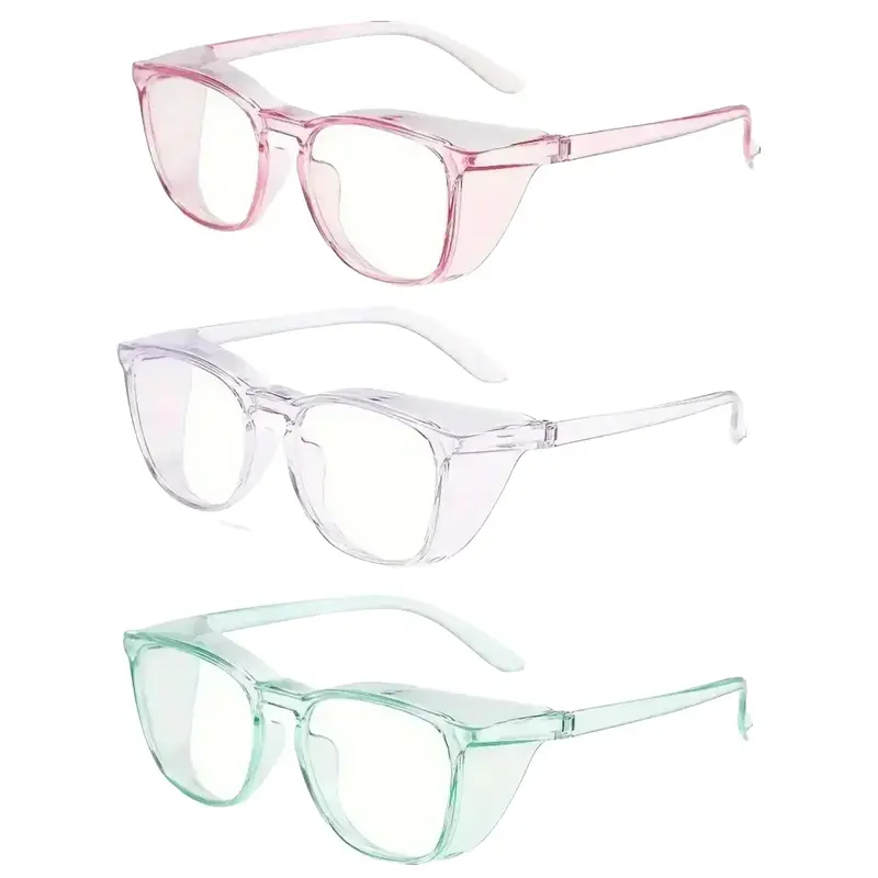 3 Pairs of Ultra-Light Candy-Colored Artistic Glasses Playful Eyewear for Everyday Fashion Lightweight & Trendy Glasses for Casual Wear, Outfits & Fun Style