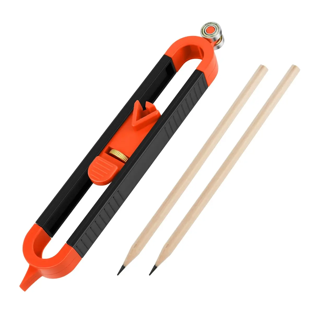 Woodworking Profile Scribing Ruler, Adjustable Outline Gauge Copy Tool with Pencils, Professional Irregular Radius Edge Measuring Tool for Carpentry & DIY