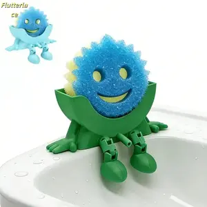 Novelty Funny Dish Sponge Holder with Drainage, Sponge Daddy & Dish Mommy Sink Organizer, Durable and Eco-Friendly Kitchen Accessory, Space-Saving and Easy to Clean, Perfect for Home, Kitchen, or Gifts