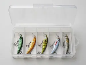 Reel Bait Co Jerkbait Crankbait Fishing Lure Set - Deep Diving Erratic Action Hard Bait for Bass, Walleye, & Trout (5-Piece Pack) Multi-Species Swimbait