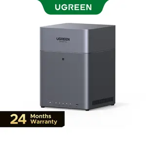 UGREEN NAS DH4300 Plus 4-Bay Desktop NASync, Support Capacity 128TB (Diskless), Remote Access, AI Photo Album, Beginner Friendly, 8GB LPDDR4X RAM, 2.5GbE, 4K HDMI, Network Attached Storage (Diskless)