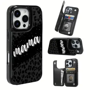 Featuring a shiny leopard print design, this practical TPU phone case has a patterned design and comes with a card slot and various multi-functional features. It is suitable for iPhone 17 16 15 14 13 12 PRO MAX PLUS, AIR series. Perfect gift