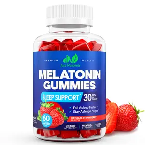 Just Nutrients Melatonin 30mg Gummies for Adults (60 Servings) - Maximum Strength Sleep Support with 30mg of Melatonin Per Gummy - Gluten-Free, Sugar-Free, Non-GMO, 100% Vegetarian, Strawberry Flavor - 60 Gummies