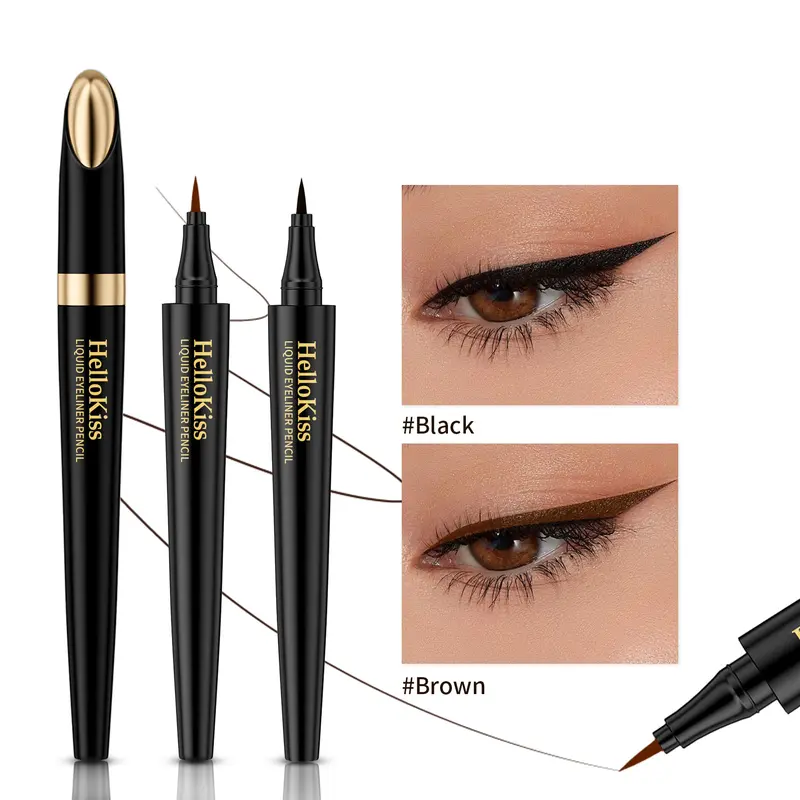 Hellokiss Eyeliner Makeup Ultra-fine Eyeliner Waterproof Brown Color Eyeliner