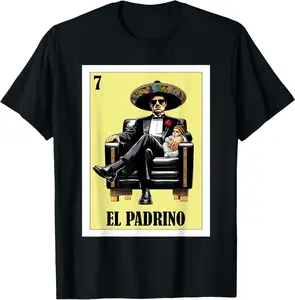Funny Mexican Baptism Design - El Padrino T-Shirt