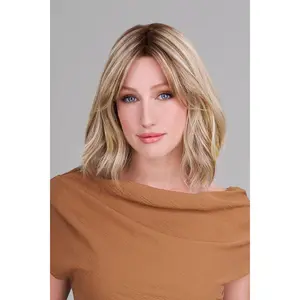 Hollie Petite by Jon Renau Mid-Length Wig with Beach Waves & Light Fringe. 