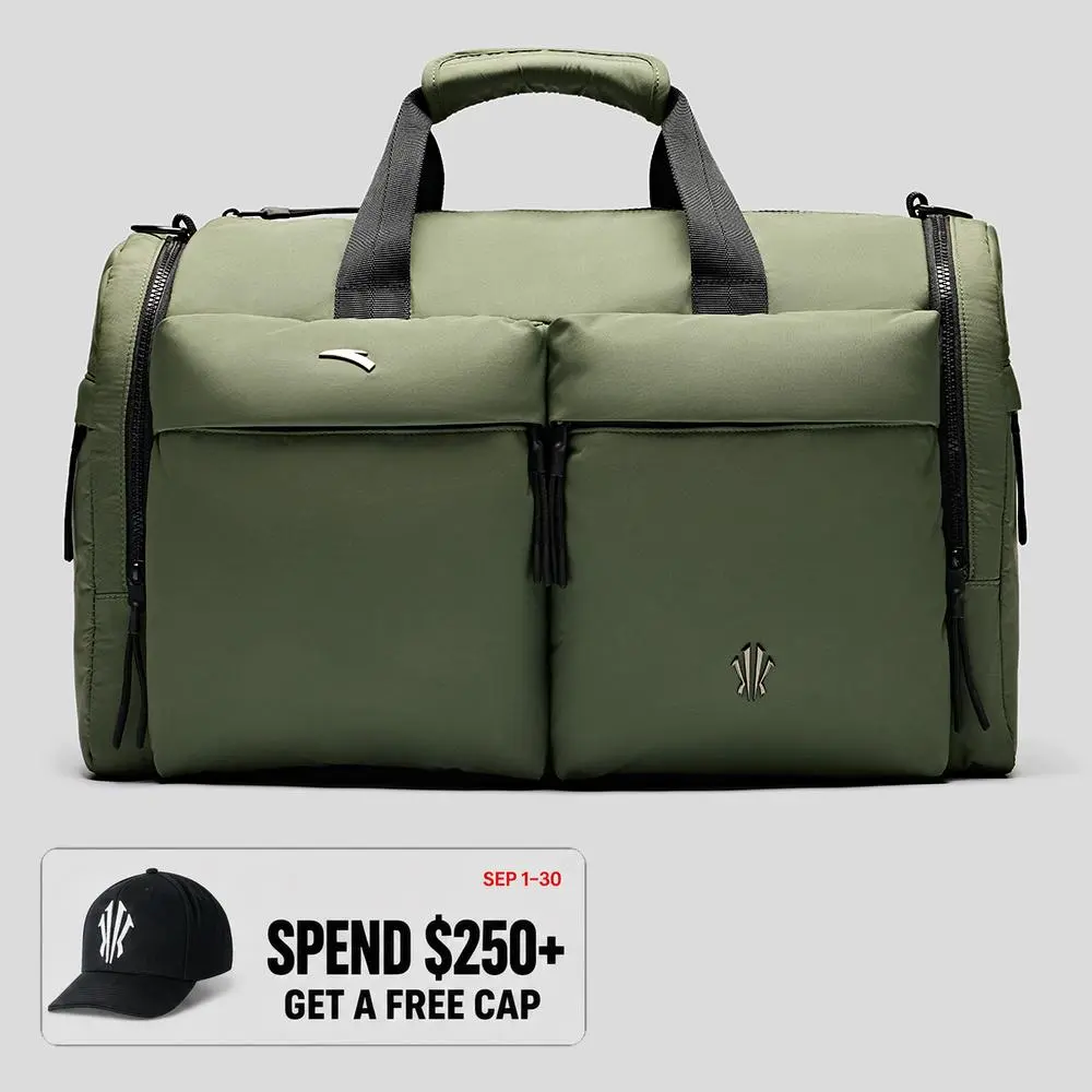 ANTA UNISEX KAI Duffle Bag Travel Duffels Sports Large-Capacity Green Black Basketball Gym Training Everyday Carry Team Sports Kyrie Irving