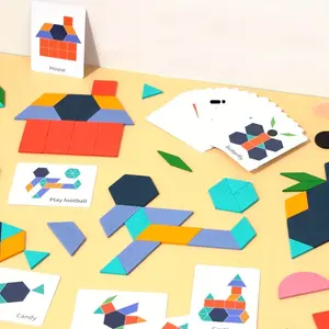 Children's 150 pieces of early education puzzle fun tangram puzzle board variety geometric shape intelligence puzzle