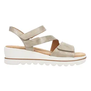 Easy Spirit Womens Shirley Metallic Strappy  Casual Sandals Casual Mid Heel 2-3" - Gold