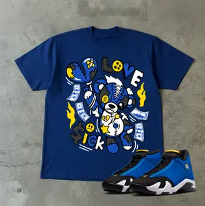 Love Sick Bear Shirt To Match AJ 14 Laney, Streetwear Style, Sneaker Fashion