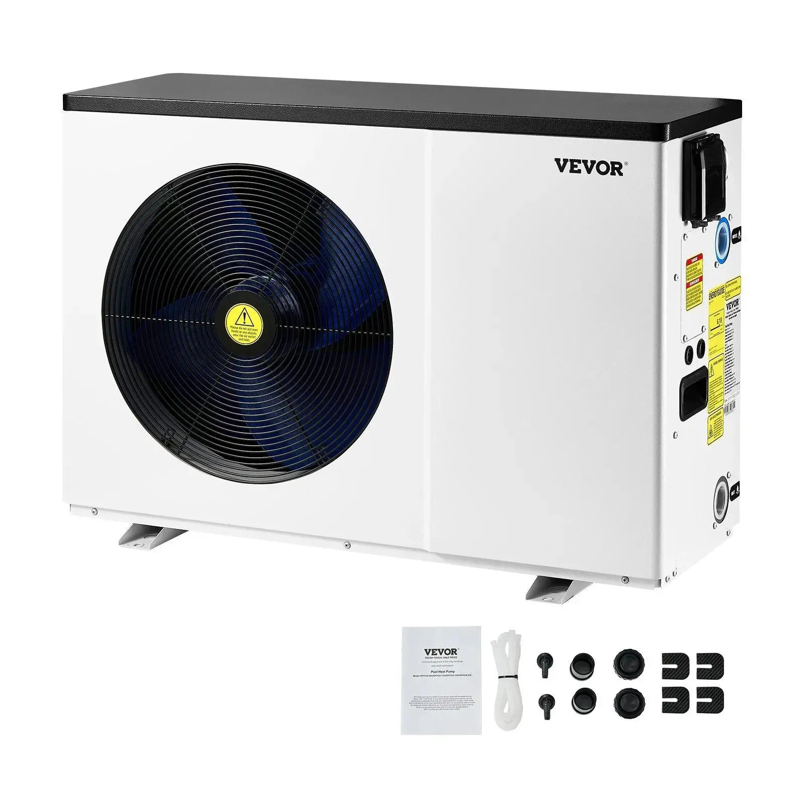 【SummerFinds】VEVOR Electric Pool Heat Pump,  35830 BTU, Pool Heaters for 6605-13209GAL Above and In Ground Pools, Low Noise, Heating and Cooling Highly Efficient & Energy-Saving Pool Water Heater AC208-230V 60Hz