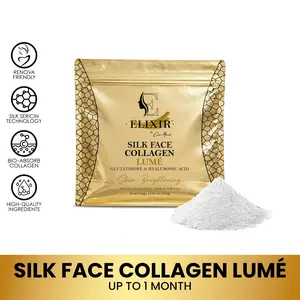 Silk Face Collagen Lumé by Coco March – Collagen, Glutathione, Hyaluronic Acid – 20g Protein per Serving – 12.35 oz (350g) Silk Face Collagen Lumé by Coco March – Collagen, Glutathione, Hyaluronic Acid – 20g Protein per Serving – 12.35 oz (350g)