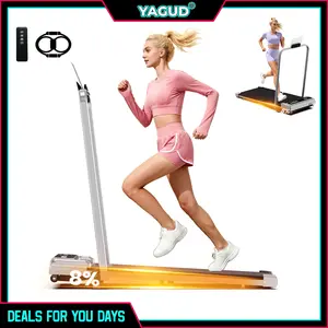 【DEALSFORYOUDAYS】Yagud Walking Pad with Wheels,Remote Control, LED Display, Portable Under Desk Treadmill for Small Spaces, Home/Office Exercise Equipment Fitness Workout Calories