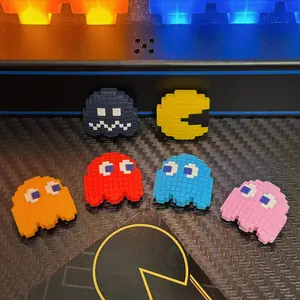 FUNLAB for Switch Thumb Grip Joystick Caps, Compatible with Switch/OLED/Lite Controllers, Non-Slip Silicone Design, 6PCS - Multicolor