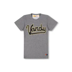 VANDERBILT COMMODORES CREW TEE SHIRT - HEATHER GREY