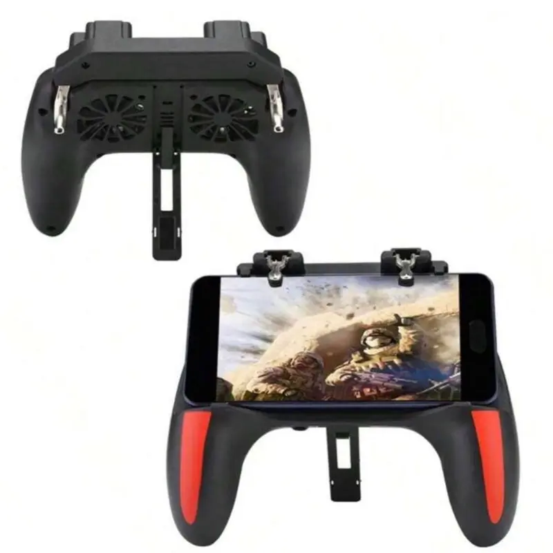 3-In-1 Mobile Gaming Control: Professional Esports Joystick, Gamepad With 4 Tactile Buttons, And Phone Cooling Fan. Suitable For 4.7-6.8 Inch Smartphones. ABS Anti-Slip Material. All-In-One Design For Magic Games.