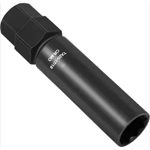 10 Spline Lug Nut Socket, Replacement for TA20-17/19, Compatible with Bimecc 10 Spline Lug Key, for Removing 10 Point Lug Nut Key for Truck Large SUV with 13/16 and 7/8 Hex Drive, CR-MO