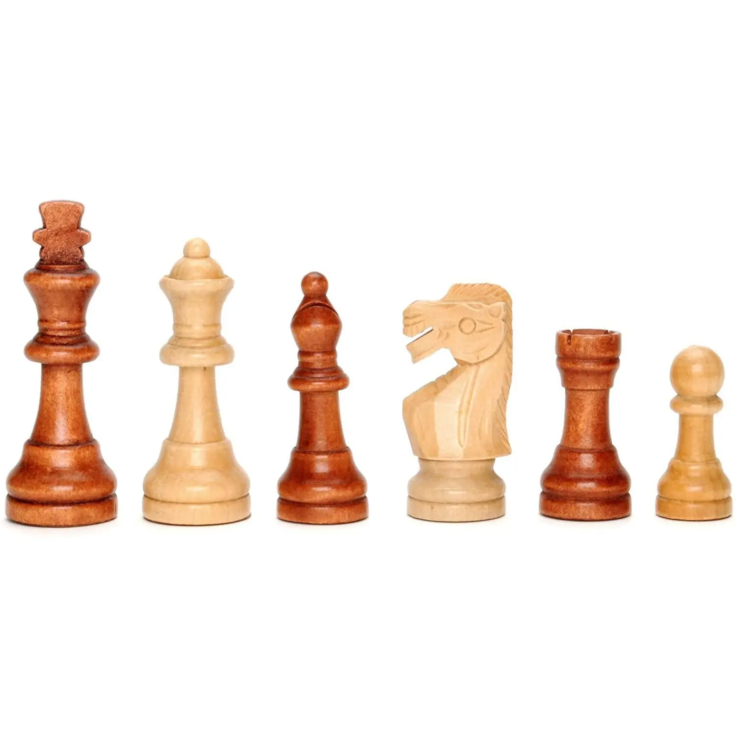 WE Games Staunton Wooden Weighted Chess Pieces, 3.75 in. King