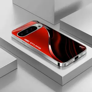 Suitable for [Google Pixel 9 Pro Xl] High-end simple silk electroplated metal glass mobile phone case, affordable, fully shockproof, drop-proof, wear-resistant-888