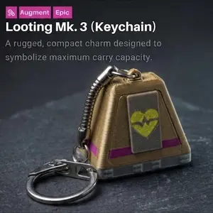 Arc Raiders Inspired Looting Mk 3 Keychain Rugged Compact Charm for Maximum Carry Capacity