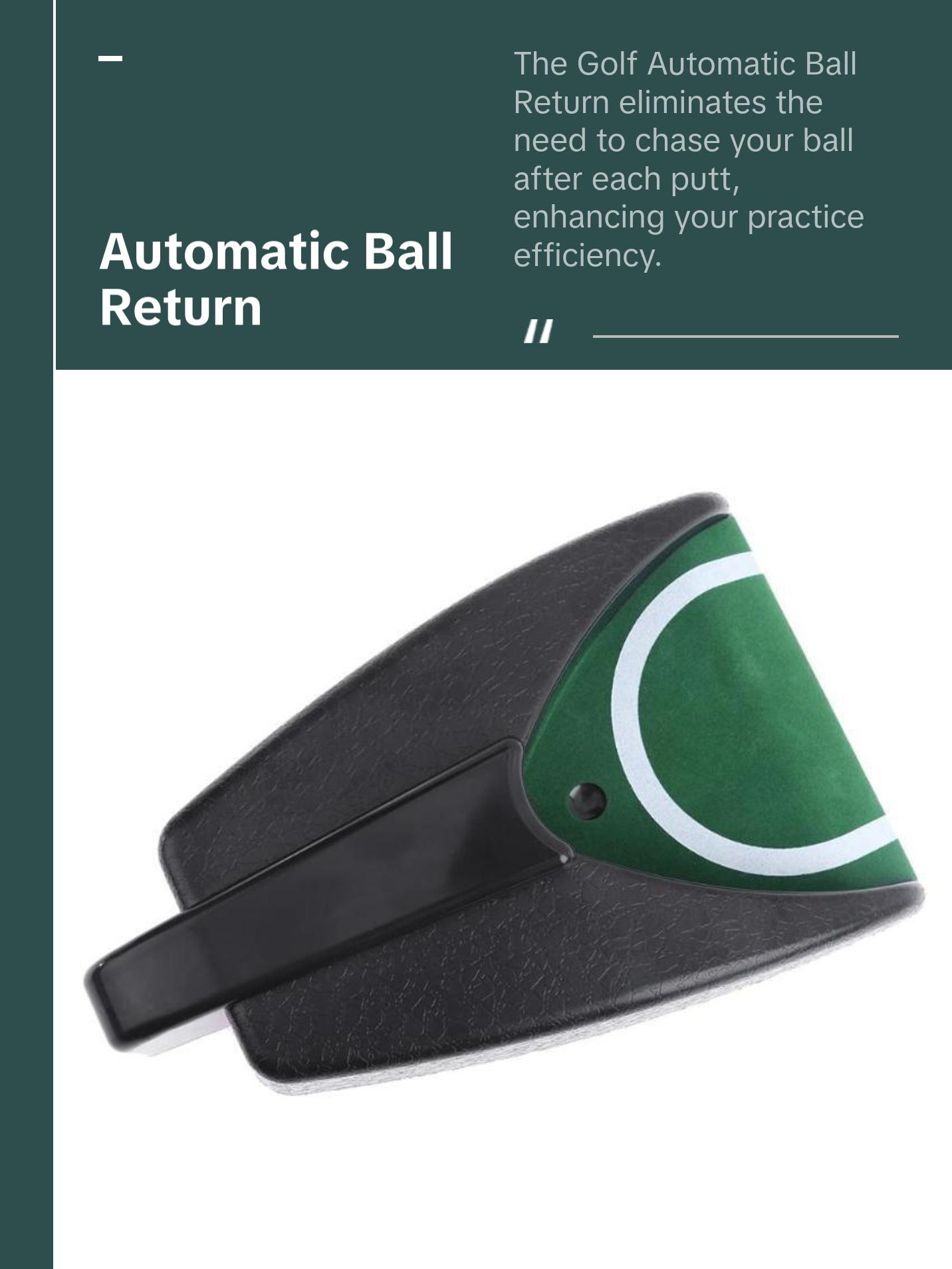Automatic Golf Ball Return