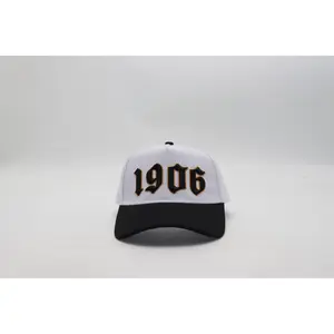Alpha 1906 White/Black Snapback Hat