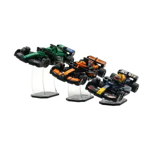 Acrylic Tiered Display Stand Compatible with LEGO® Speed Champions 2025 F1 Collection - Cars not included