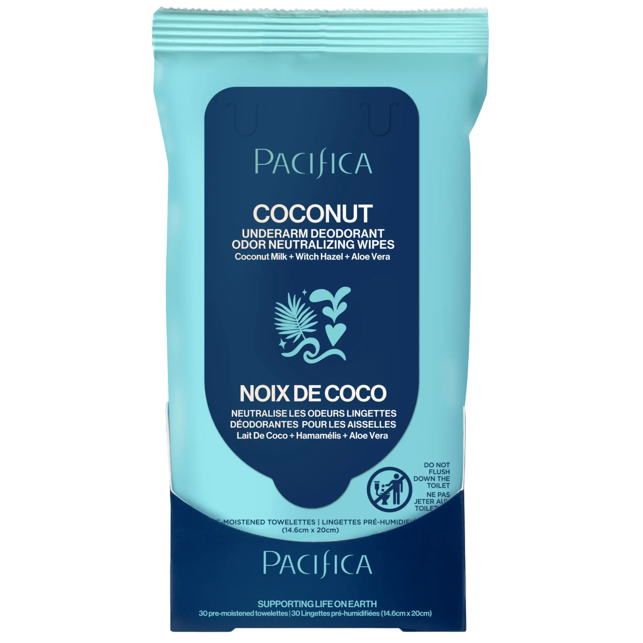 Coconut Milk & Essential Oils Underarm Deodorant Wipes Coconut Milk & Essential Oils Underarm Deodorant Wipes